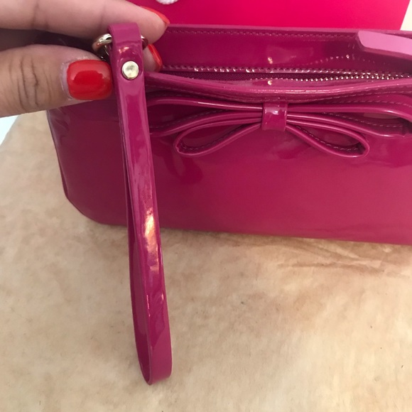 💯 Authentic Kate spade Pink Clutch with Strap - Picture 7 of 8
